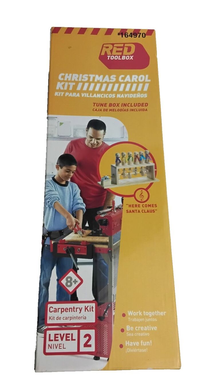 Red Toolbox Christmas Carol Kit level 2  Music Box Instrument #164970 New In Box